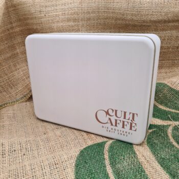 Dose weiß matt mit CultCaffè-Logo